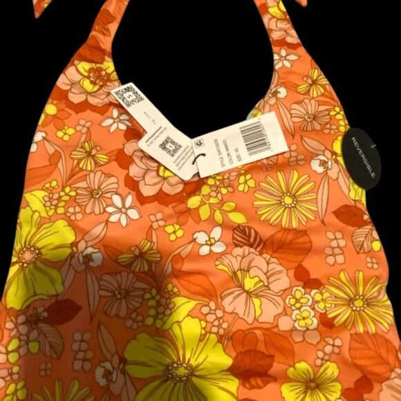 Sanctuary swimwear Reversible floral print One Piece Halter Swimsuit NWT size XS - Picture 14 of 16